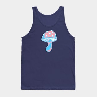 LGBTQIA Transgender Pride Flag Vintage Mushroom Tank Top